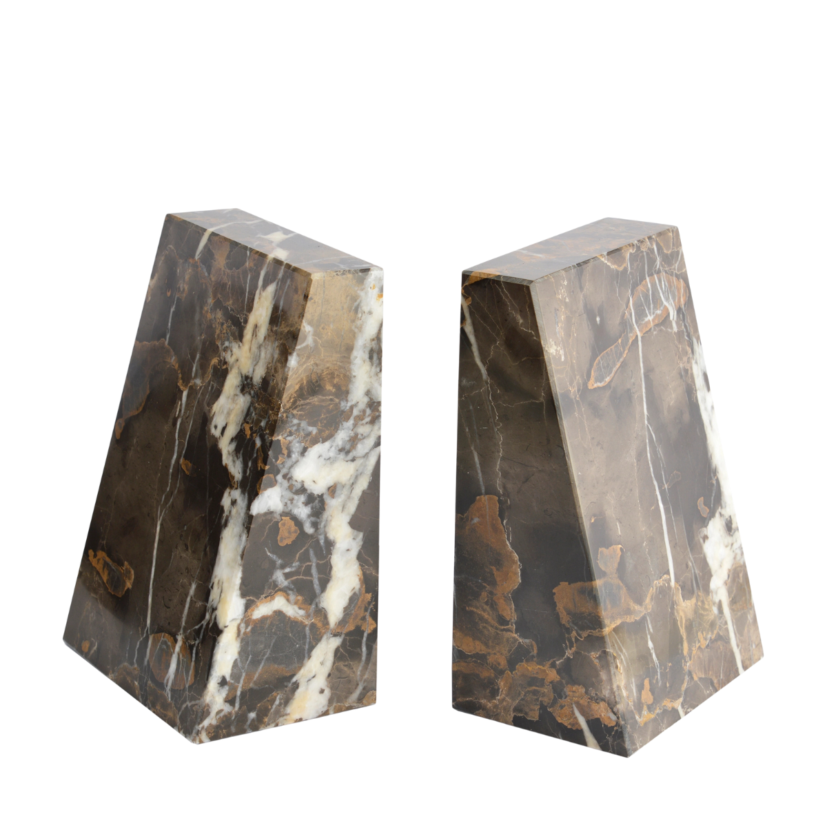 Lithea Marble Bookends (Set of Two) British Fossils