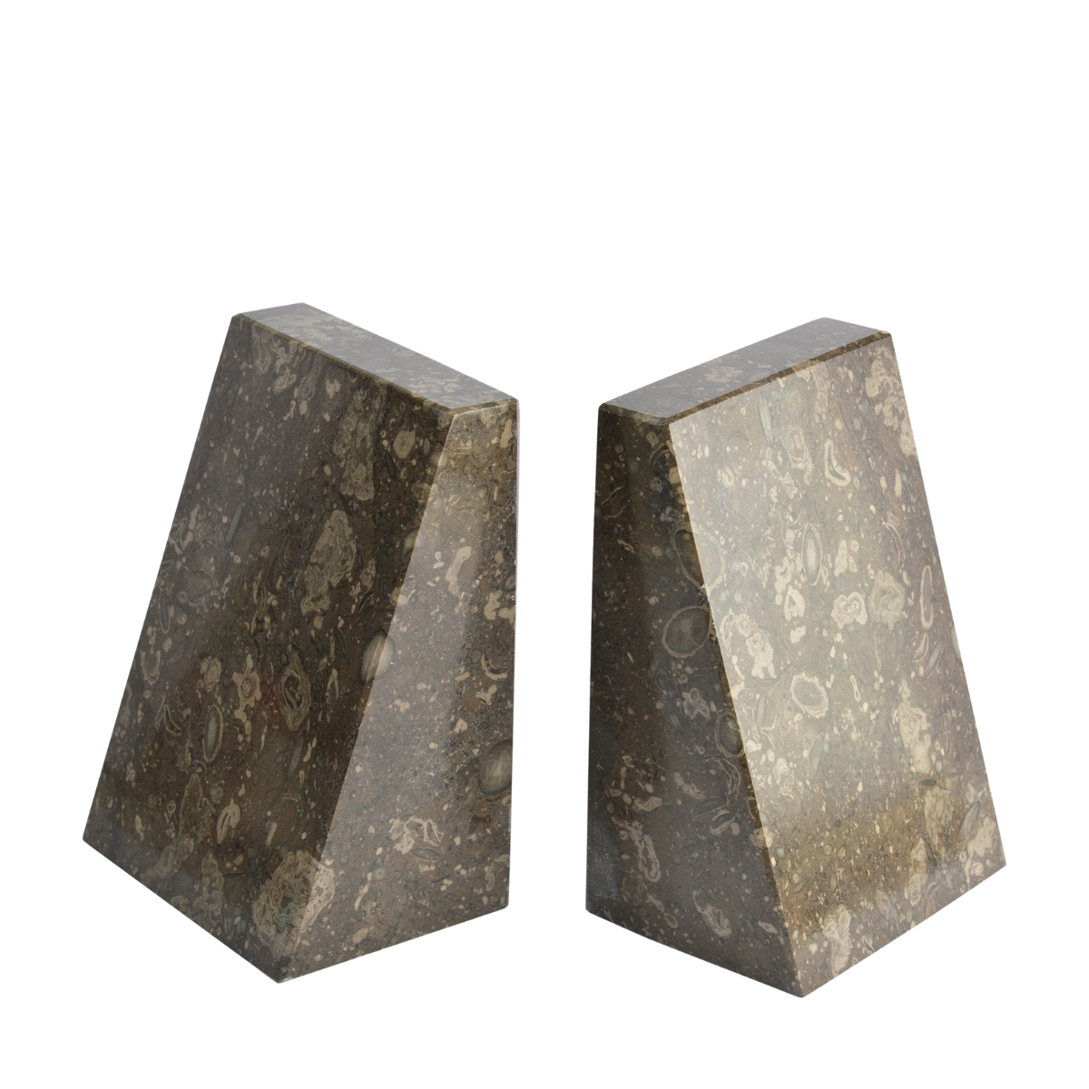 Lithea Marble Bookends (Set of Two) British Fossils