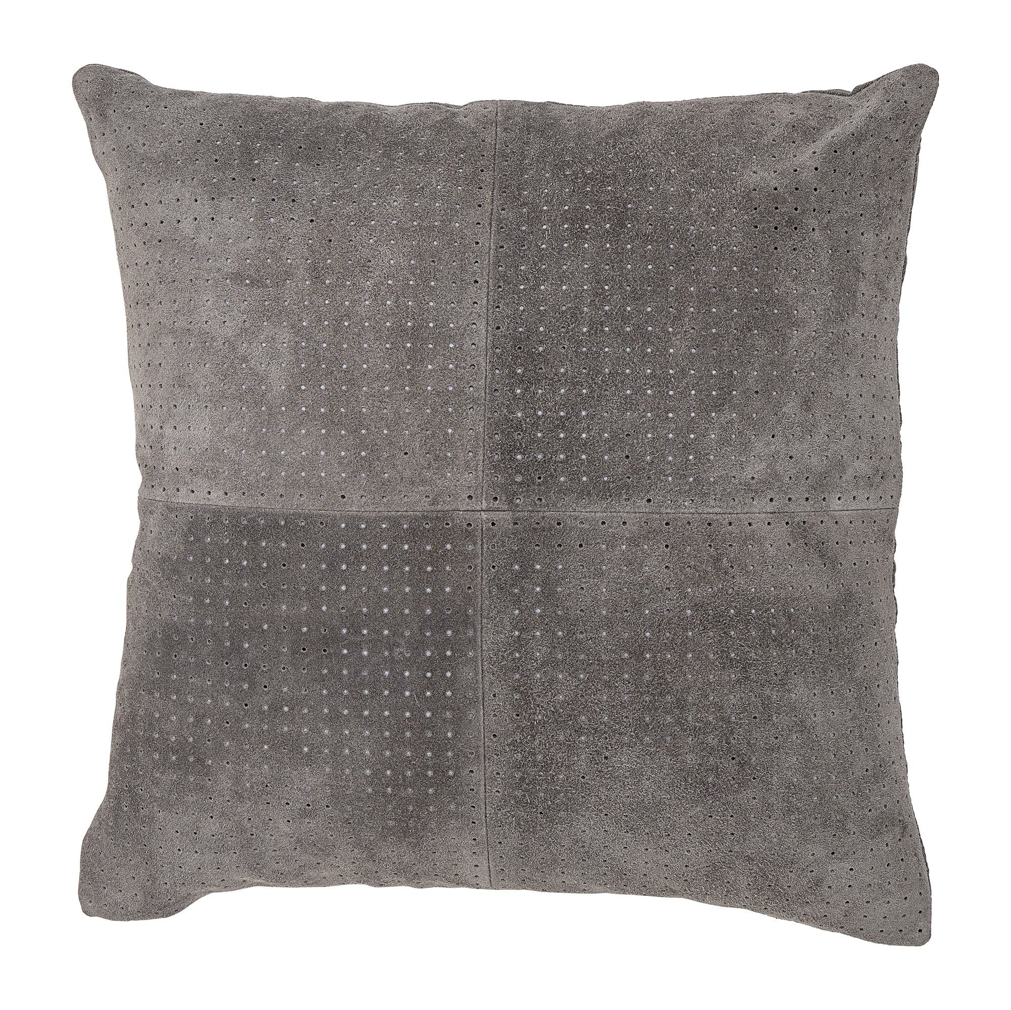 Grey store suede cushions