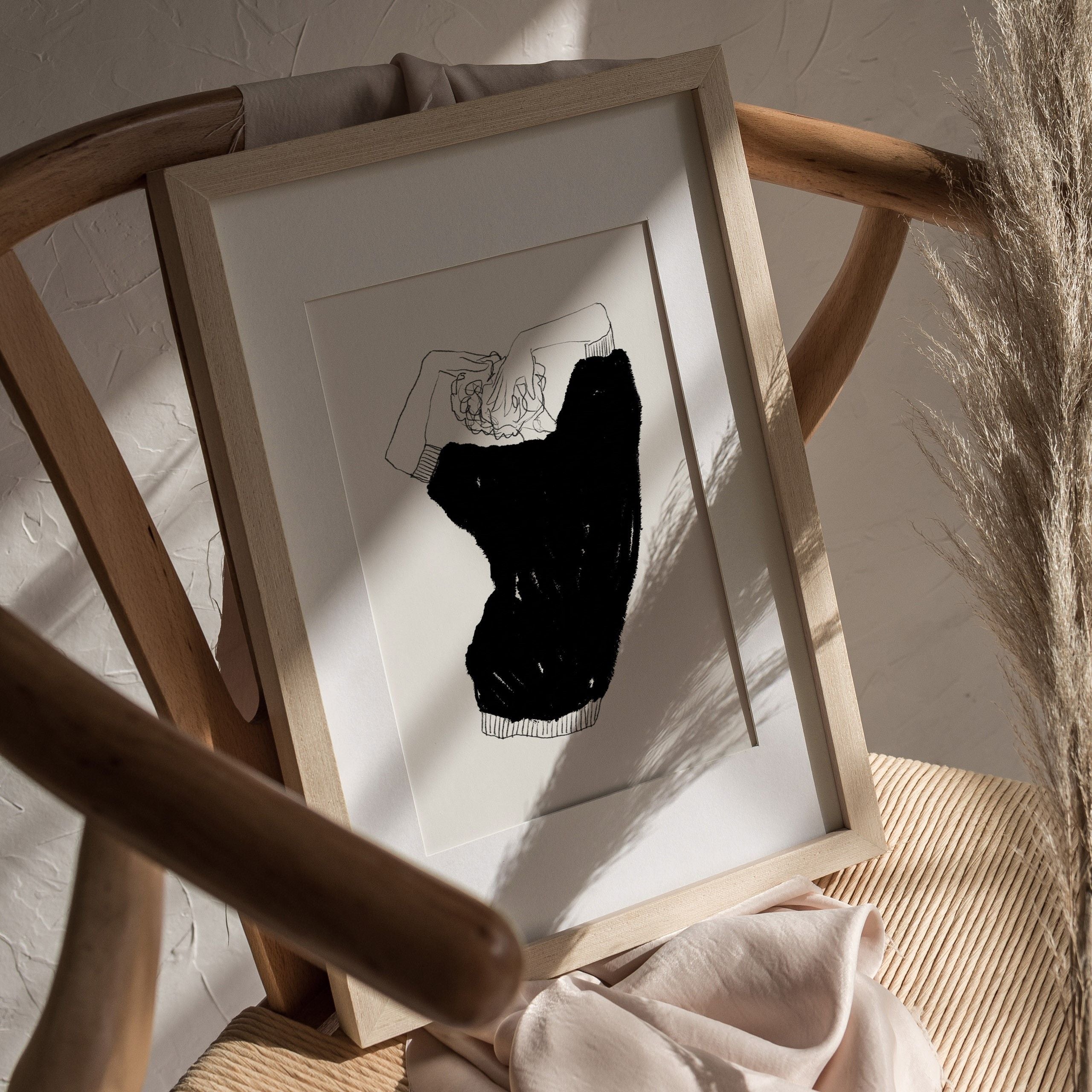 Abstract Woman Unframed Print LXR Create