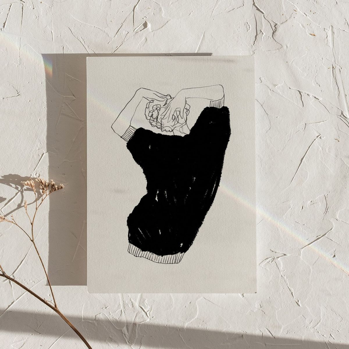 Abstract Woman Unframed Print LXR Create