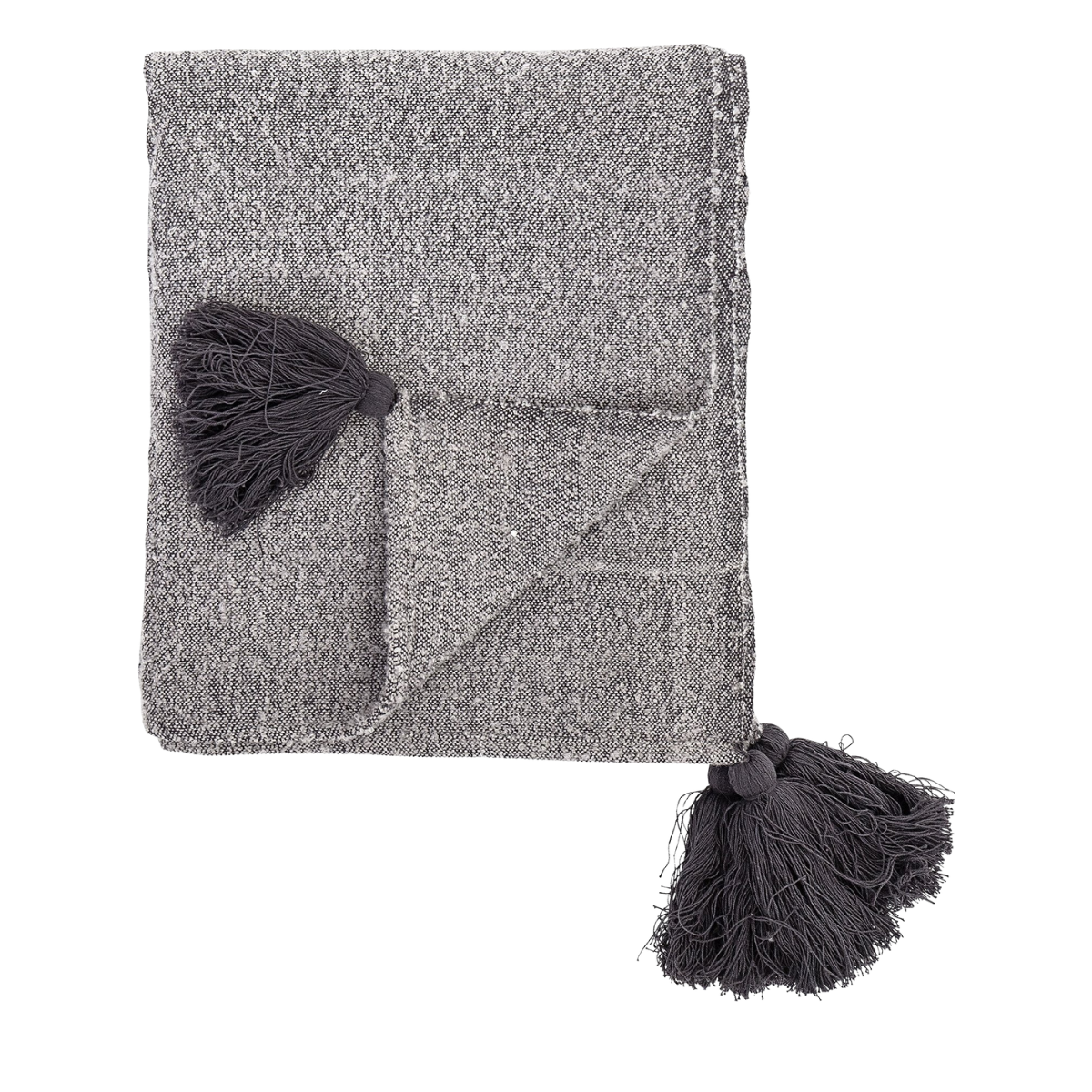 Grey Throw Blanket Bloomingville