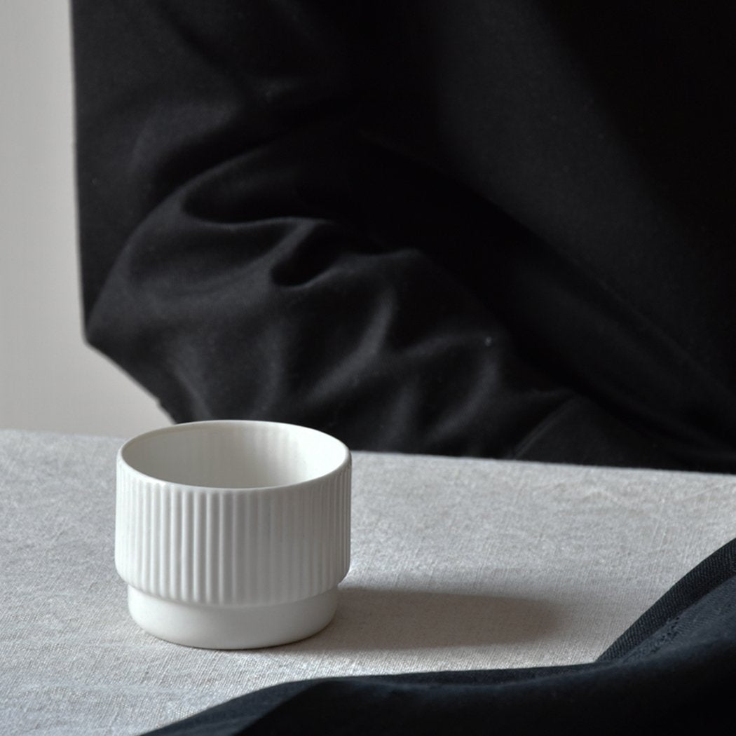 Ribbed Cappuccino Mug 120ml Archive Studio