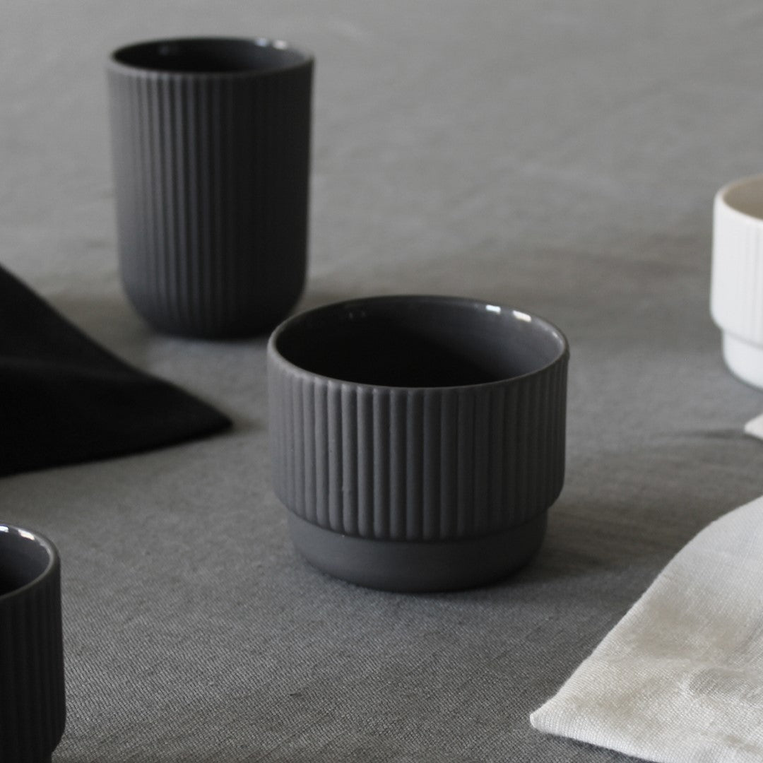 Ribbed Cappuccino Mug 120ml Archive Studio