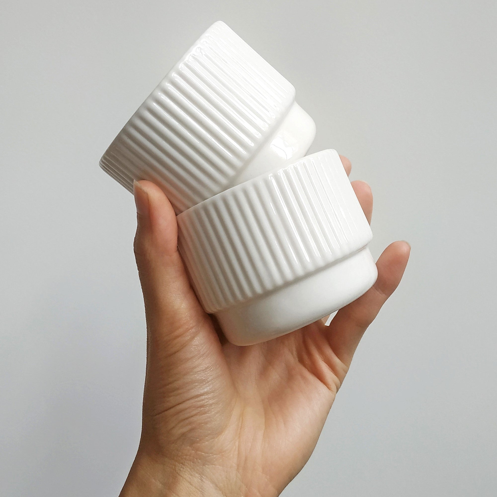 Ribbed Cappuccino Mug 120ml Archive Studio