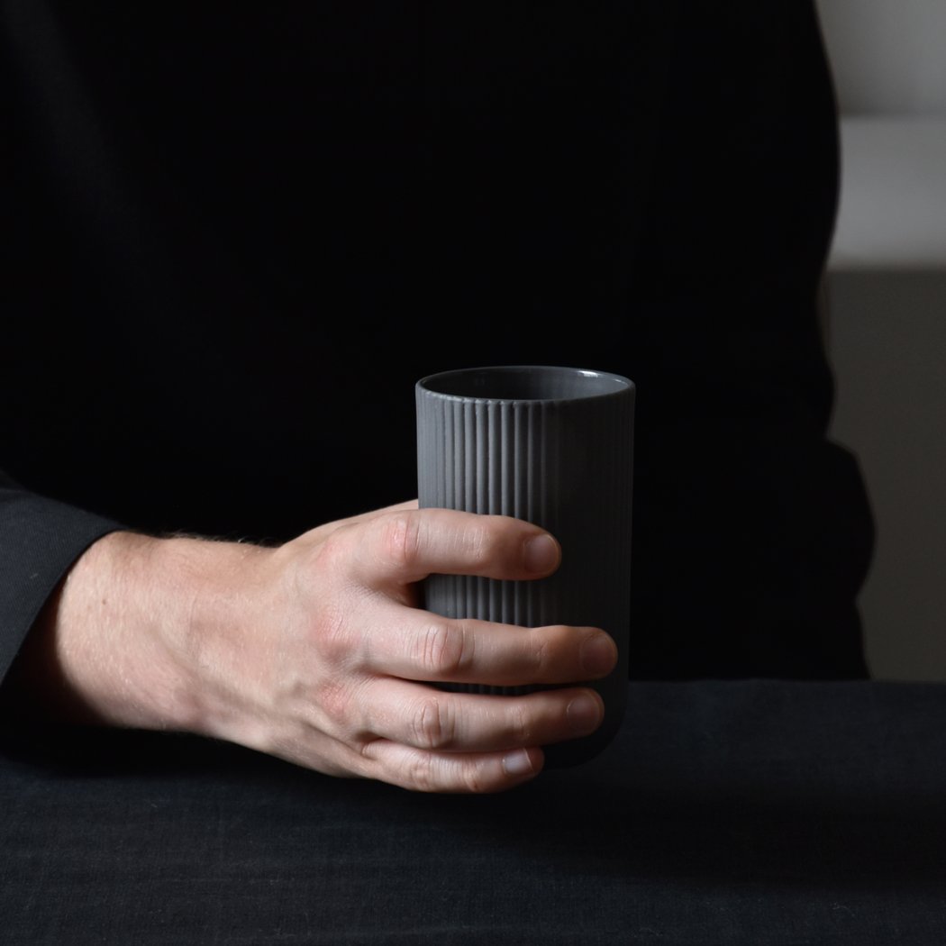 Ribbed Latte Mug 220ml Archive Studio