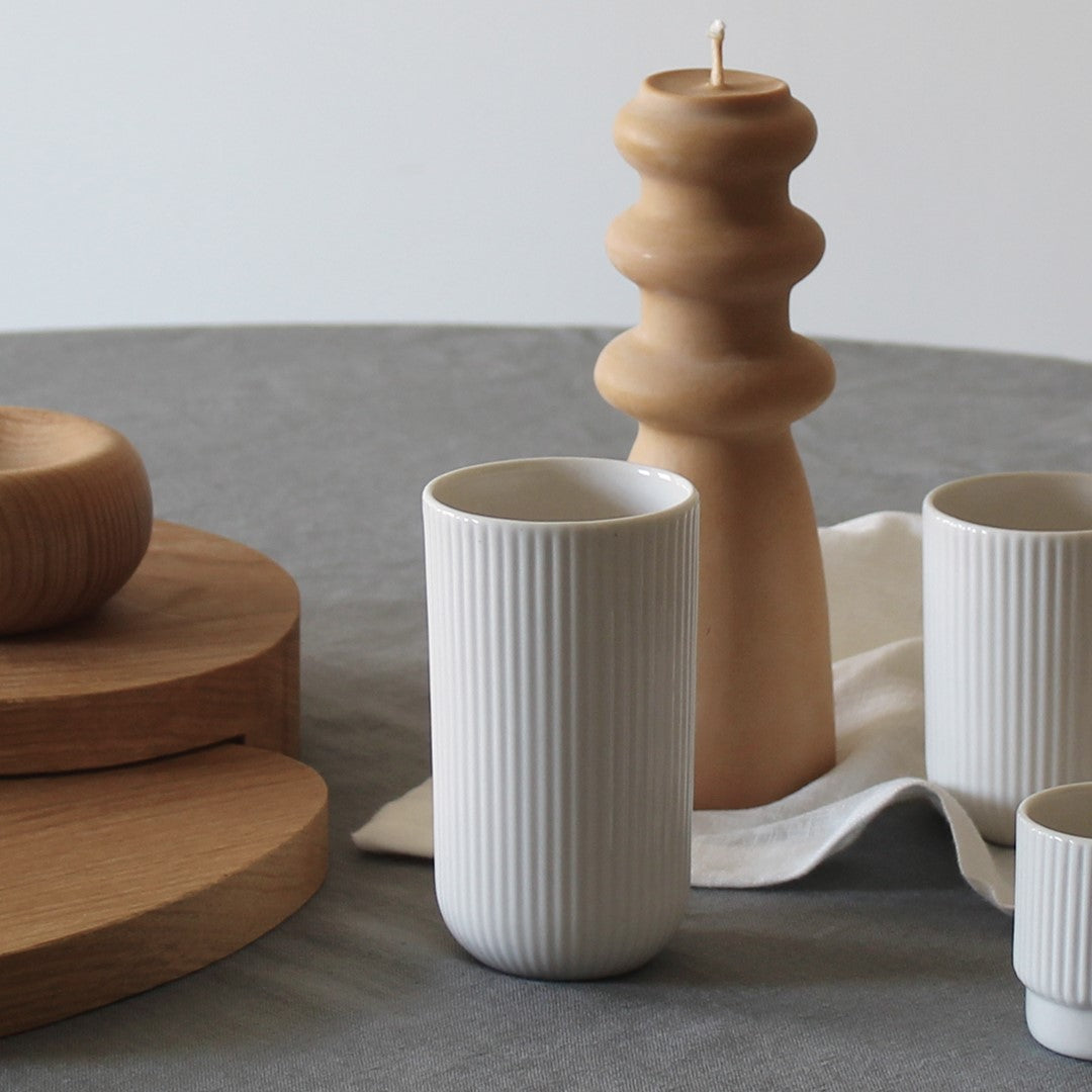 Ribbed Latte Mug 220ml Archive Studio