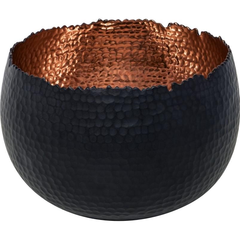 Black Copper Hammered Bowl Ivyline GB