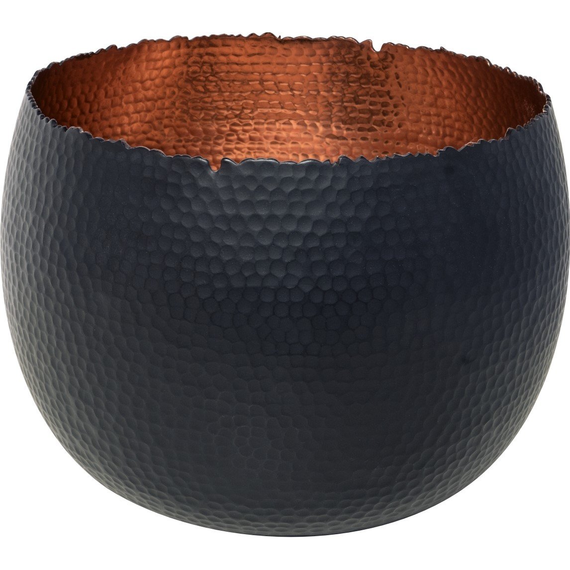 Black Copper Hammered Bowl Ivyline GB