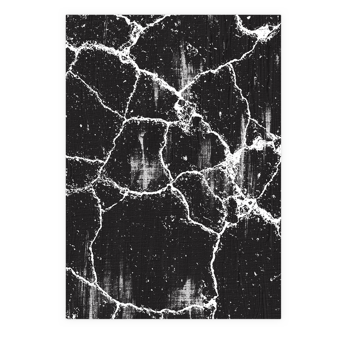Black Crackle Unframed Print LXR Create