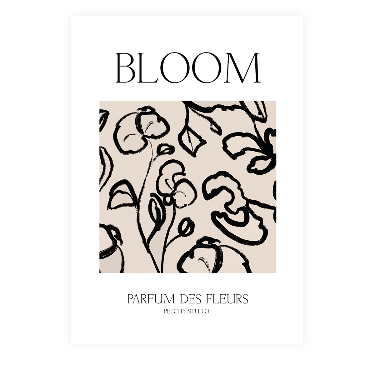 Bloom Floral Unframed Print Peechy Design Studio