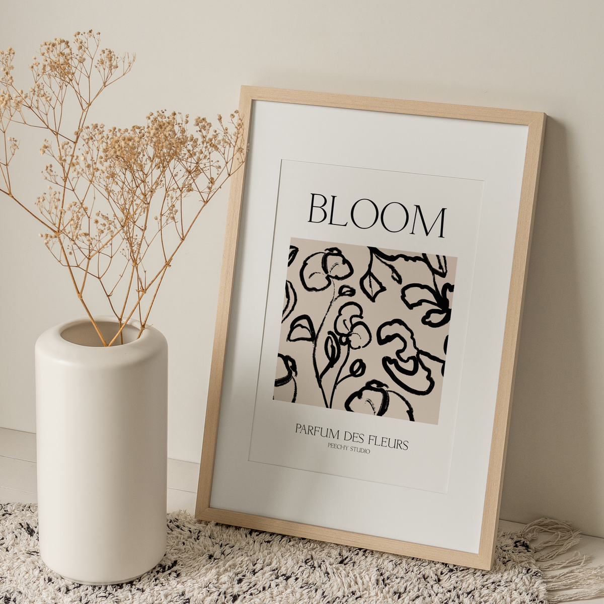 Bloom Floral Unframed Poster Peechy