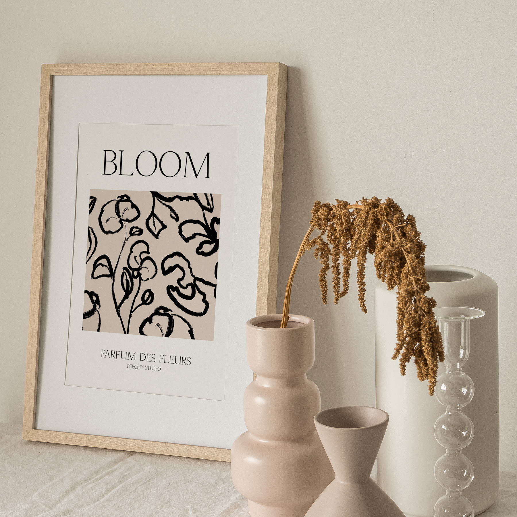 Bloom Floral Unframed Poster Peechy