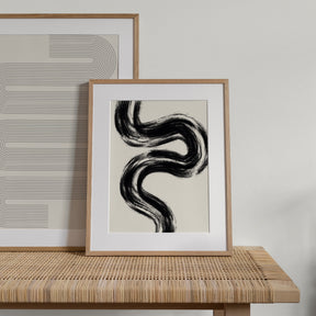 Charcoal Lines Unframed Poster Peechy
